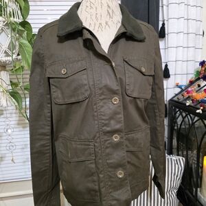 J. Crew Utility Barn Work Jacket in Olive